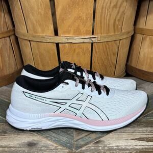 Asics GEL-Excite 7 White Pink Black Comfort Running Shoes Womens Size 11
